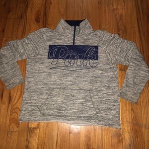 PINK zip up pull over